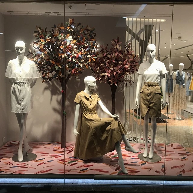 Autumn Leaf Window Display